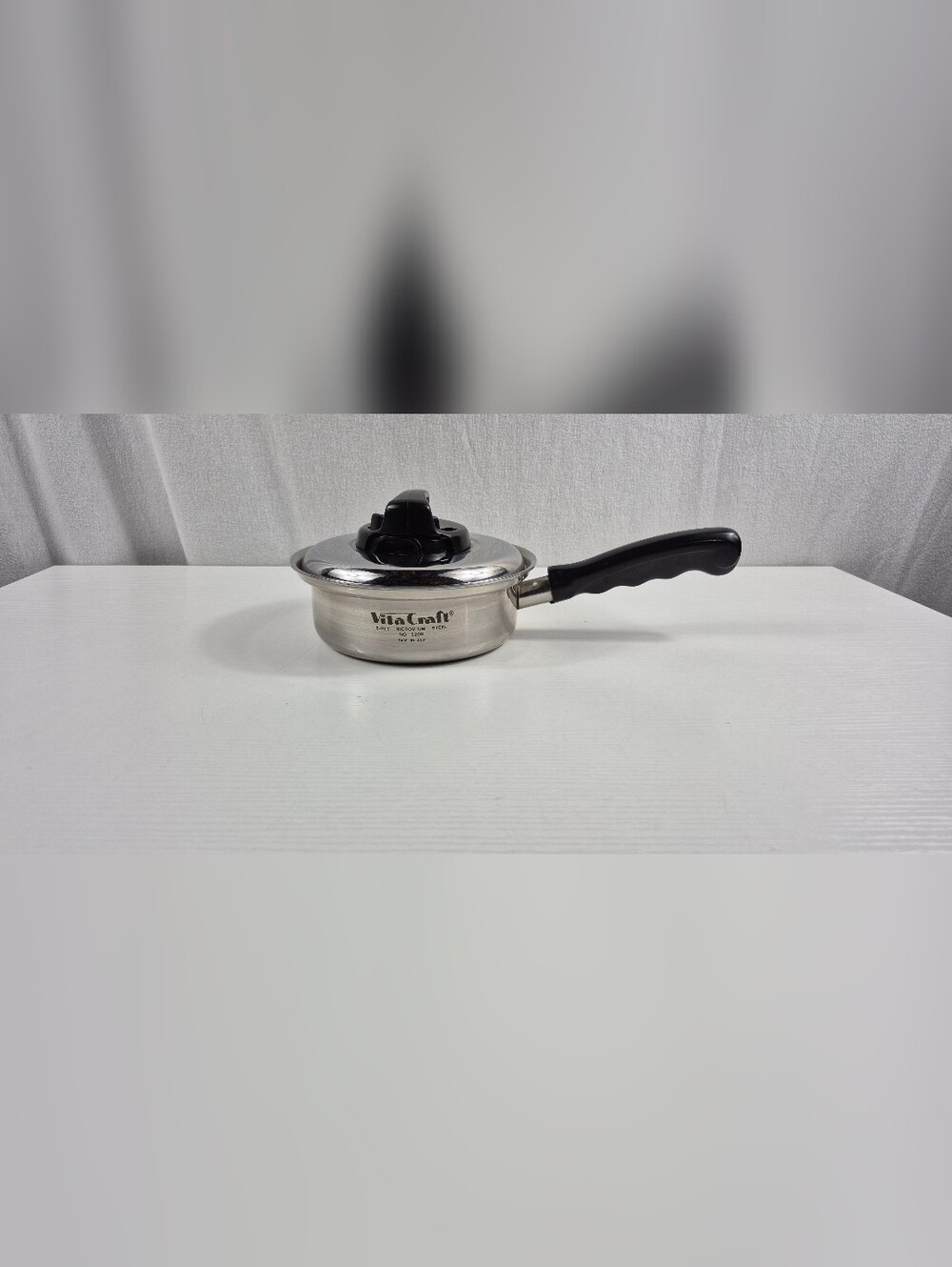 Vintage VITA CRAFT 1 quart SAUCEPAN w/ LID 5-Ply Nicromium Stainless Steel 5200